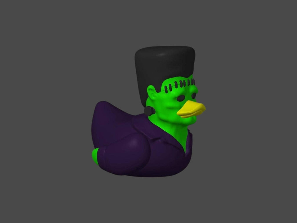 Frankenstein Duck Halloween Decoration, 3D Printed Frankenduck for Jeep or Bath - JM Designs