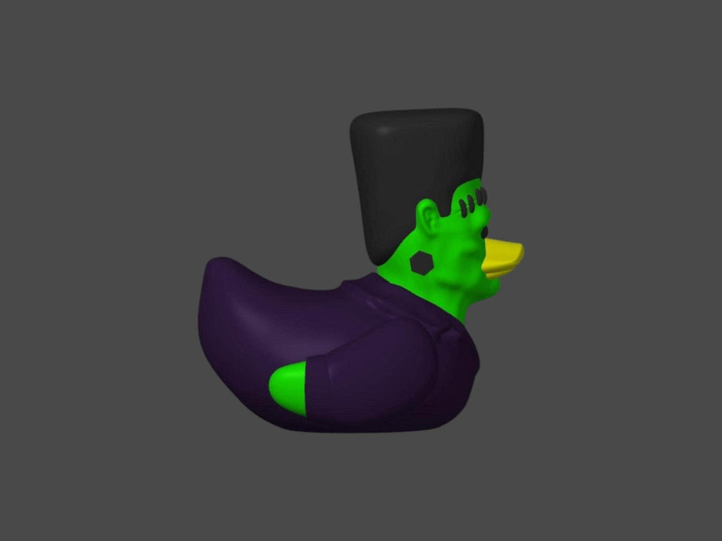 Frankenstein Duck Halloween Decoration, 3D Printed Frankenduck for Jeep or Bath - JM Designs
