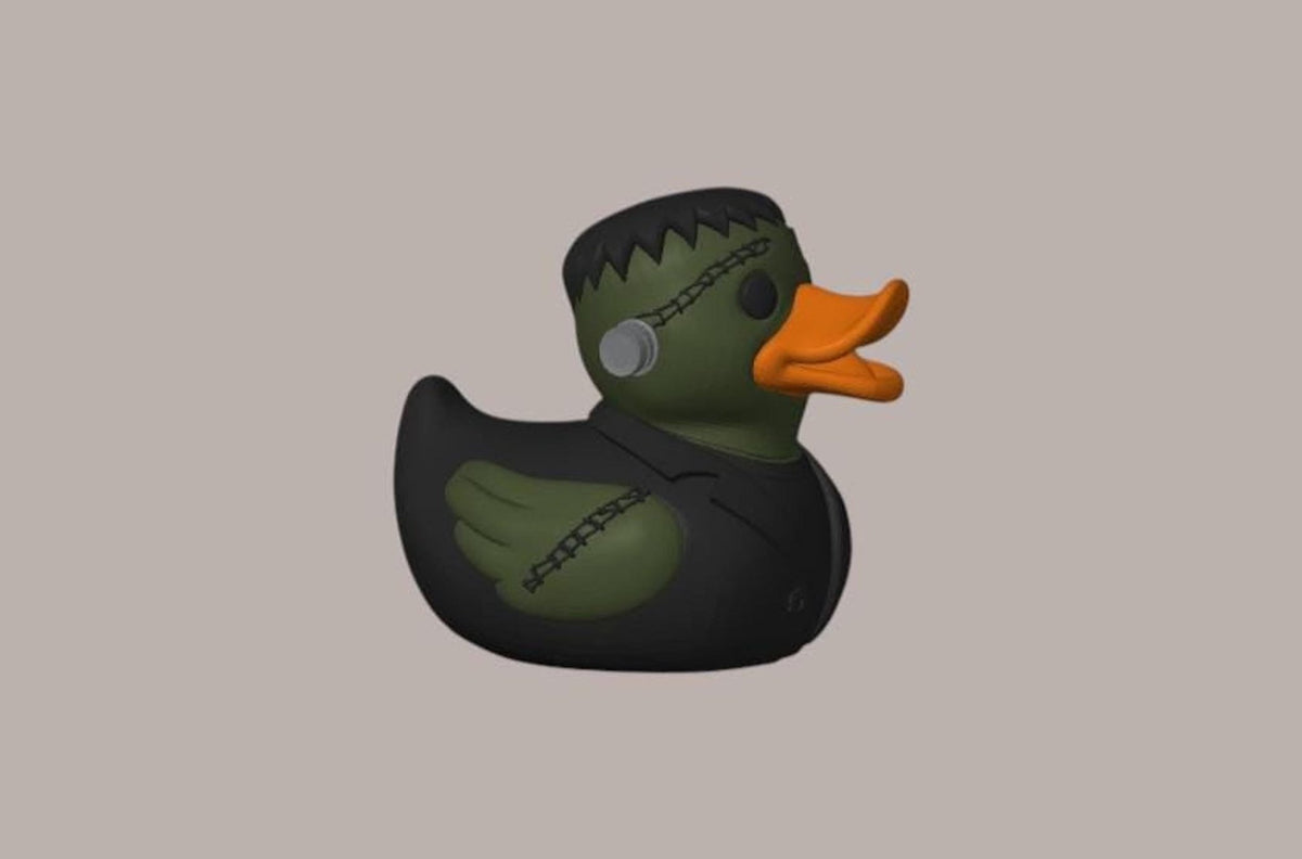 Frankenstein Duck Halloween Decoration, 3D Printed Frankenduck for Spooky Fun - JM Designs