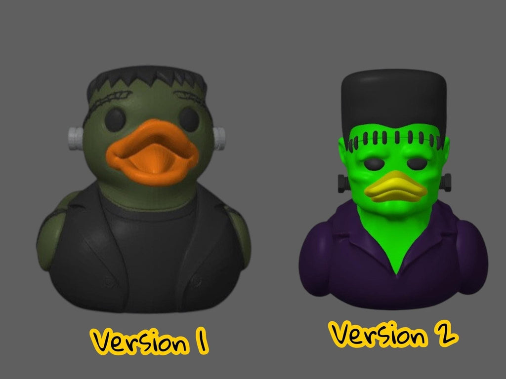 Frankenstein Duck Halloween Decoration, 3D Printed Frankenduck for Spooky Fun - JM Designs