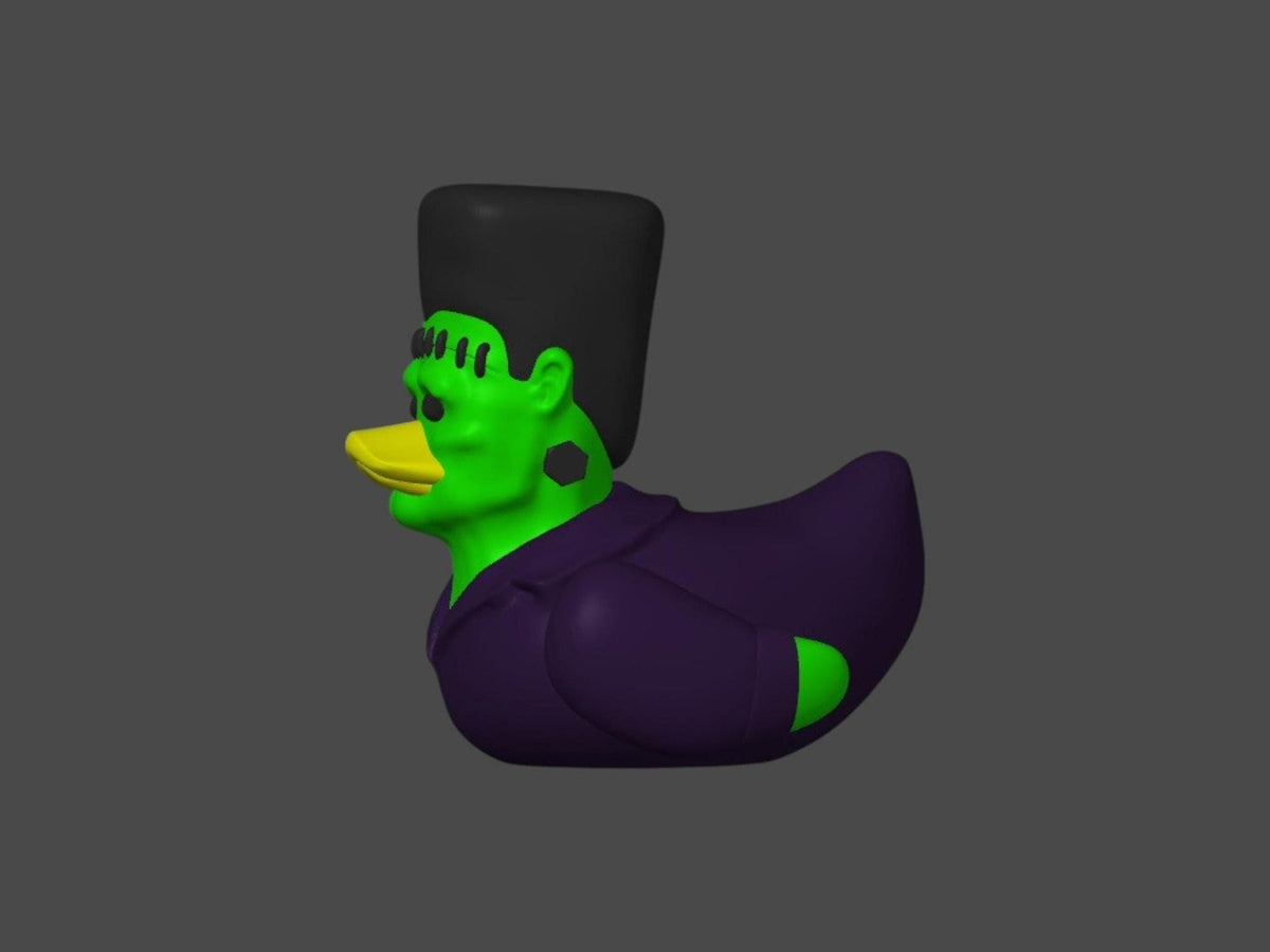 Frankenstein Duck Halloween Decoration, 3D Printed Frankenduck for Spooky Fun - JM Designs