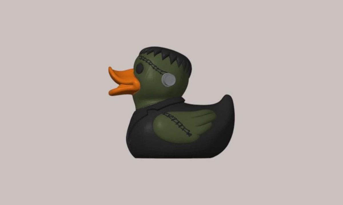 Frankenstein Duck Halloween Decoration, 3D Printed Frankenduck for Spooky Fun - JM Designs