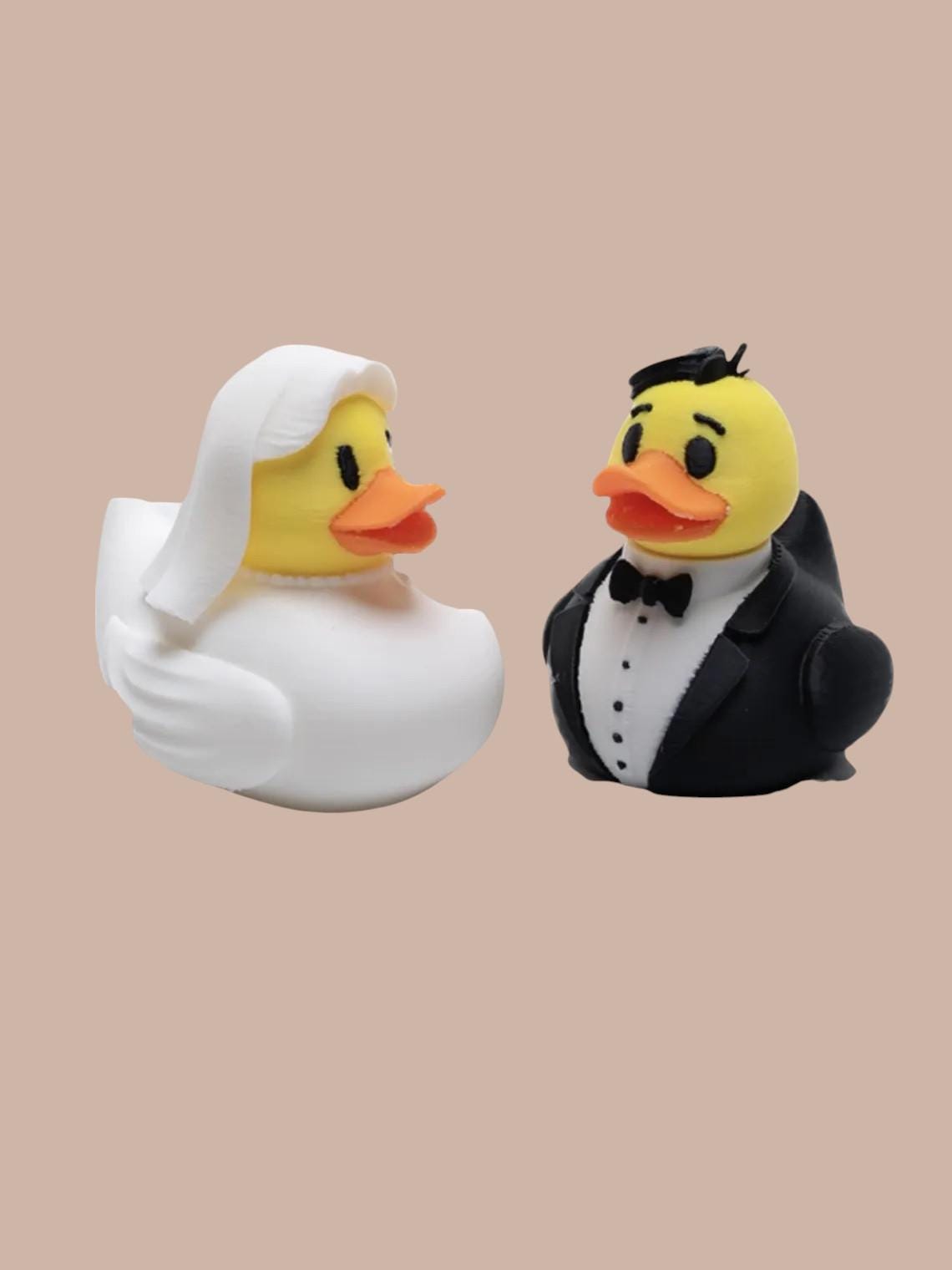 Bride & Groom Ducks Wedding Decoration Cake Topper- JM Designs