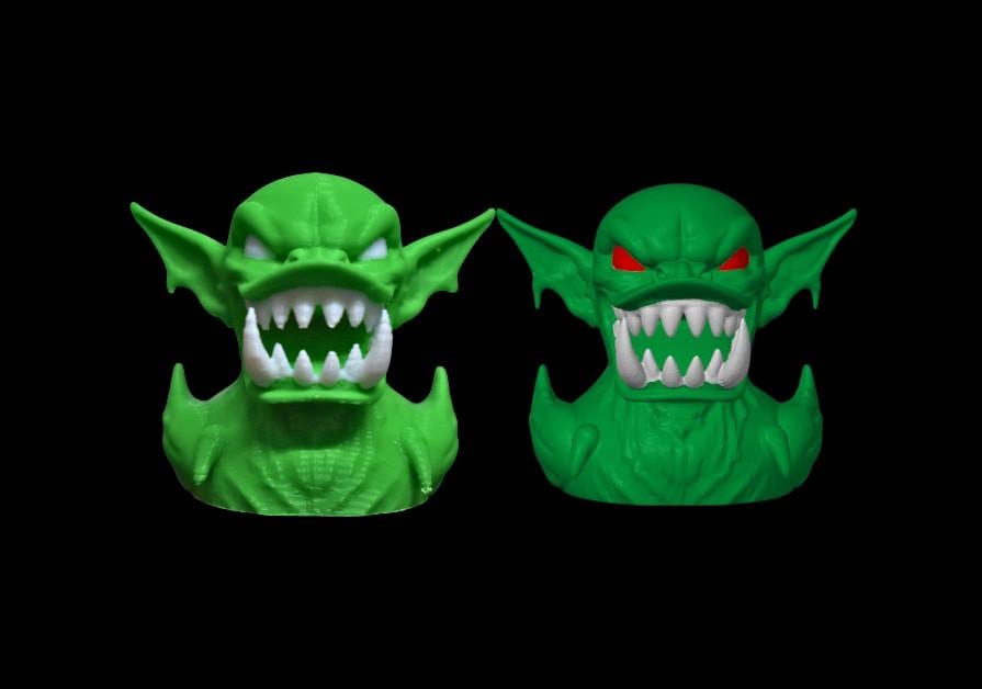 Goblin Duck Figurine: Spooky Halloween Decor - JM Designs