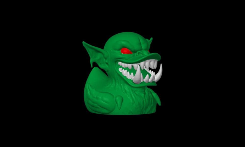 Goblin Duck Figurine: Spooky Halloween Decor - JM Designs