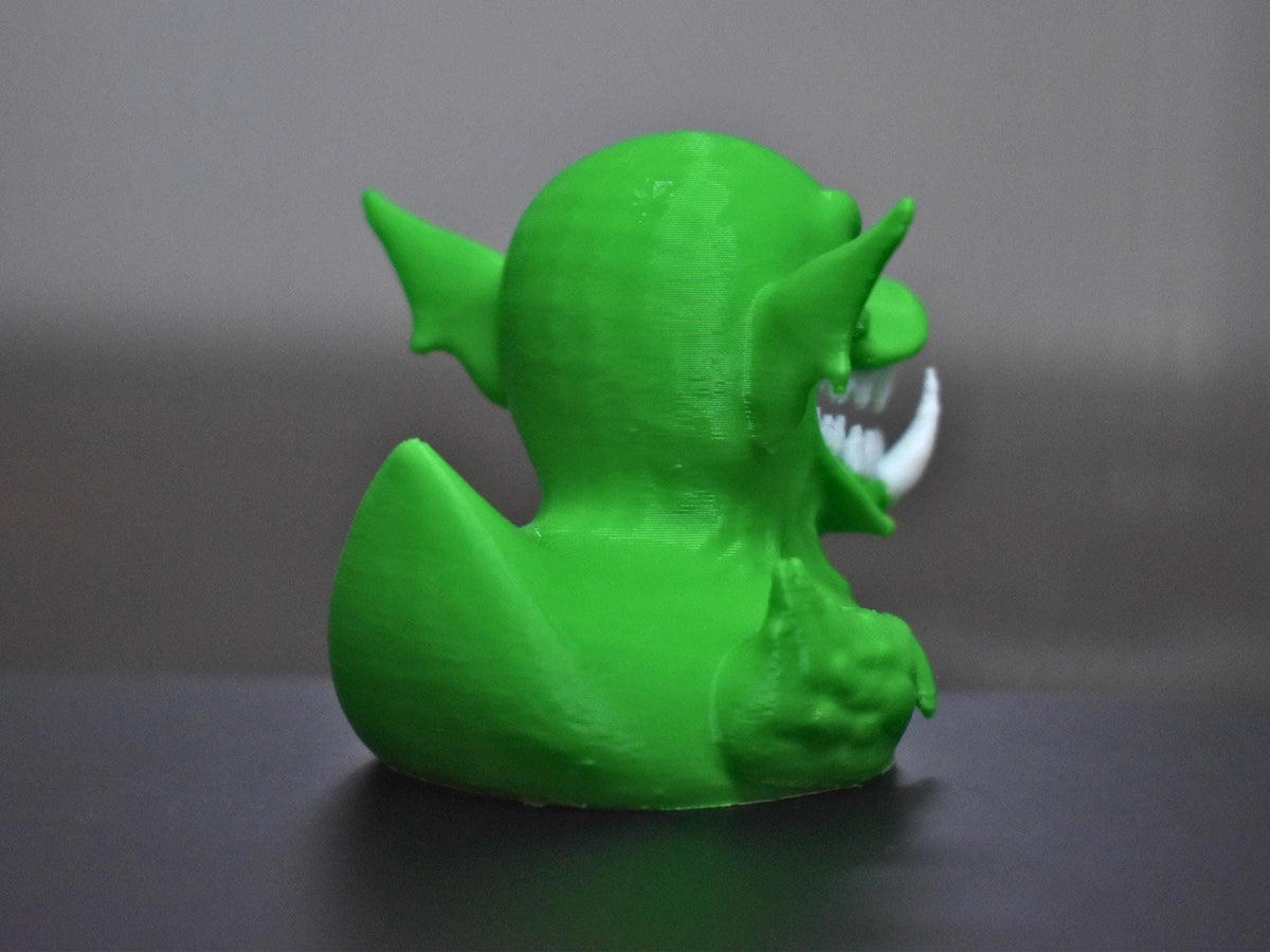 Goblin Duck Figurine, Spooky Halloween Decor with Design - JM Designs