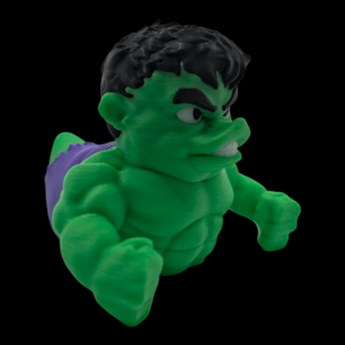 Hulk Inspired Duck Figurine, 3D Printed Superhero Collectible for Jeep Dashboard - JM Designs