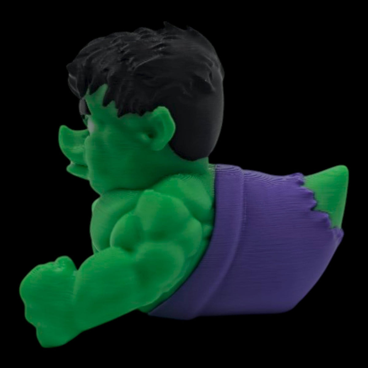 Hulk Inspired Duck Figurine, 3D Printed Superhero Collectible for Jeep Dashboard - JM Designs