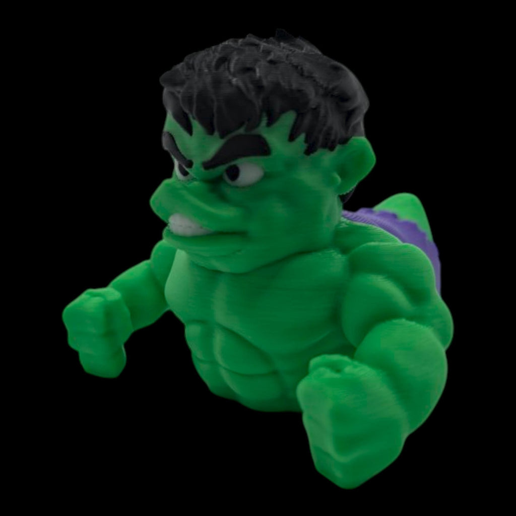 Hulk Inspired Duck Figurine, Superhero Inspired 3D Printed Collectible for Comic Fans - JM Designs