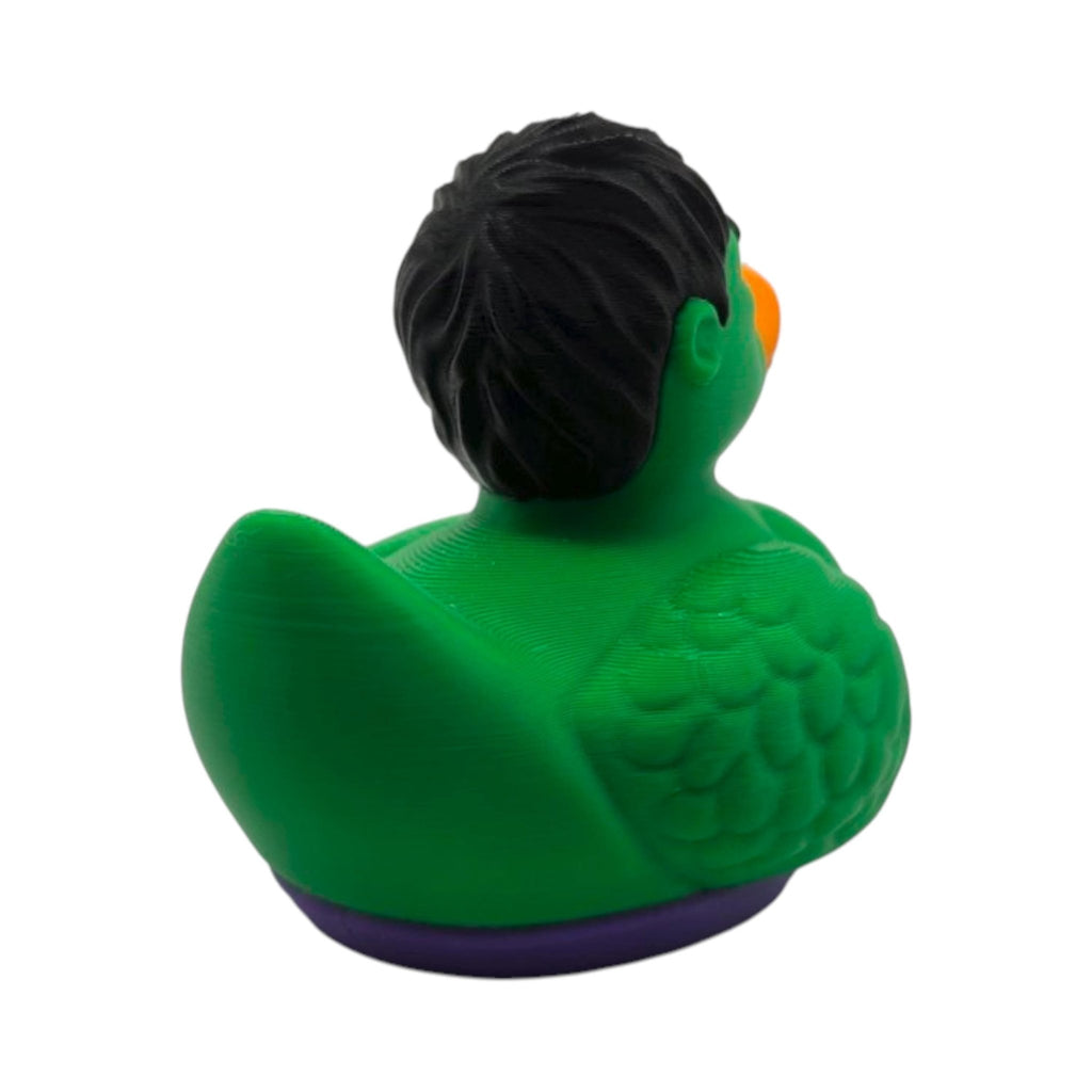 Hulk Inspired Duck Figurine, Superhero Inspired 3D Printed Collectible for Comic Fans - JM Designs