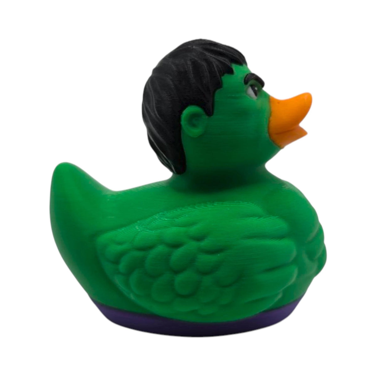 Hulk Inspired Duck Figurine, Superhero Inspired 3D Printed Collectible for Comic Fans - JM Designs