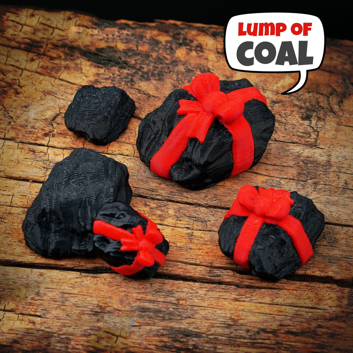 Lump of Coal Gift, Funny Naughty List Gag Christmas