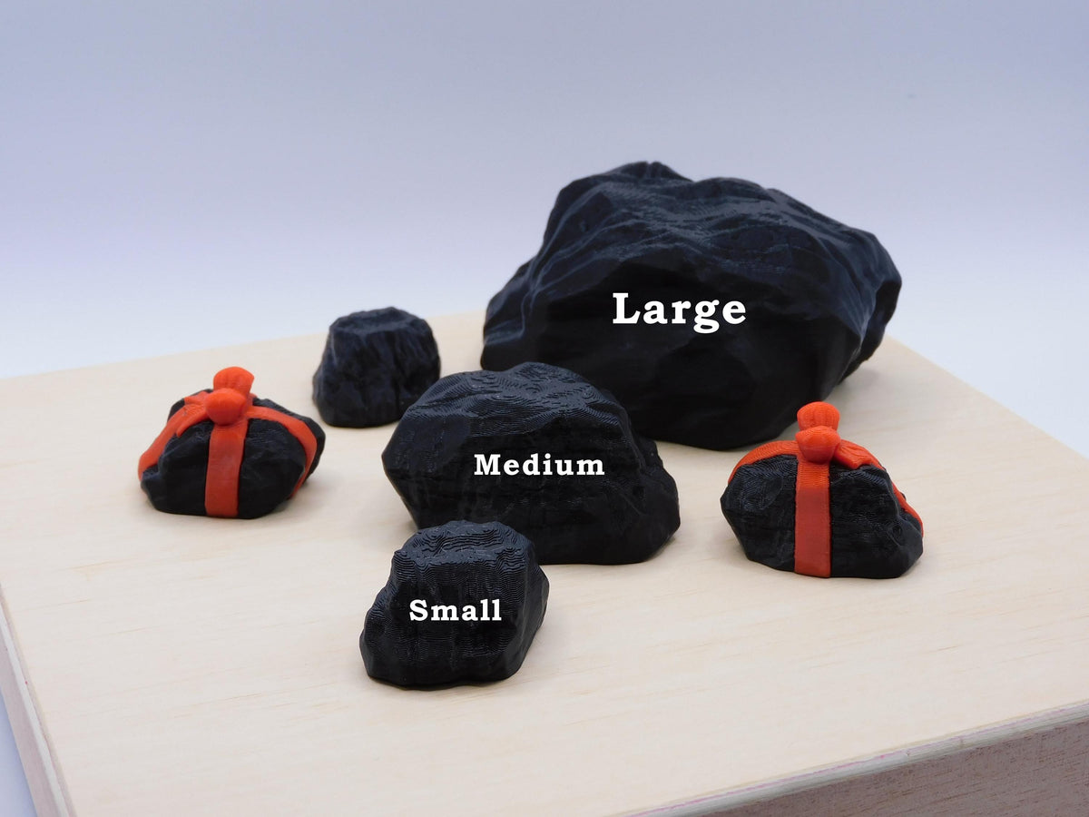 Lump of Coal Gift, Funny Naughty List Gag Christmas