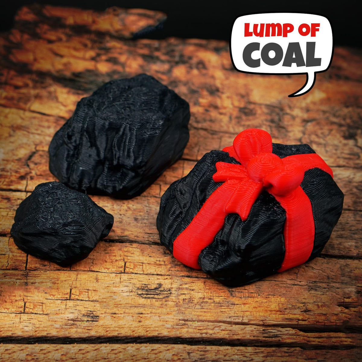 Lump of Coal Gift, Funny Naughty List Gag Christmas