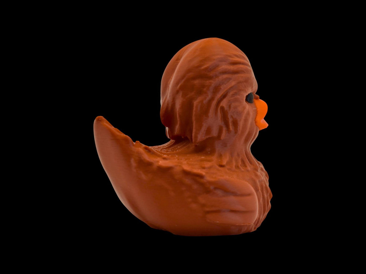 Wookie Character Duck Star Wars Chewbacca Figure Collectible Fan Item Unique Design Concept Movie Character Collection
