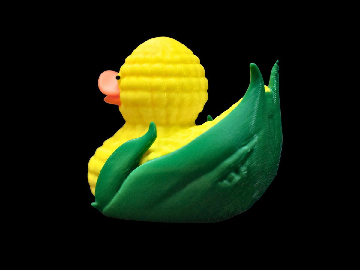 Office Gift Collection Farm Theme Duck Figurine Corn Design Accent Unique Desktop Decoration