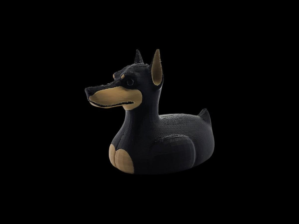 Doberman Duck Jeep Ducking Collection Black Tan Design Jeep Duck Dog Lovers Collectible Custom Breed Details