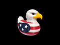 Holiday Gift Duck Patriotic Design American Flag Pattern Eagle Head Detail Dashboard Display Item Waterproof Construction Vehicle Accessory Jeep Ducking Tradition Premium Quality Build Cruise Line Collection Special Edition Piece