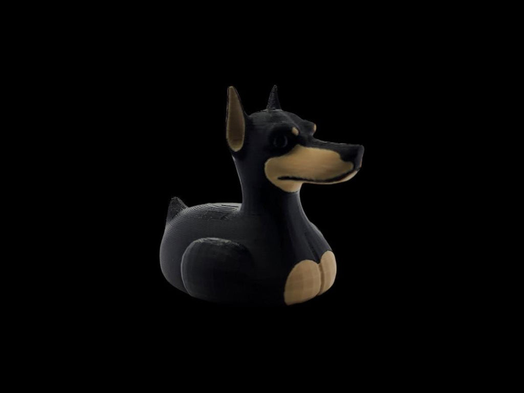 Doberman Duck Jeep Ducking Collection Black Tan Design Dog Lovers Collectible Cruise Desk Decor Display Item Jeep Duck