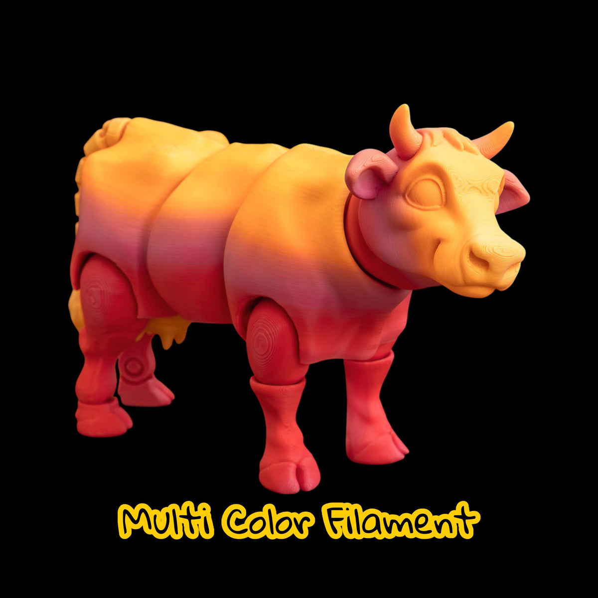 Articulated Holstein Cow Toy Farm Animal Figure Collectible Desk Decoration Black White Holstein Cow Figurine Movable Joint