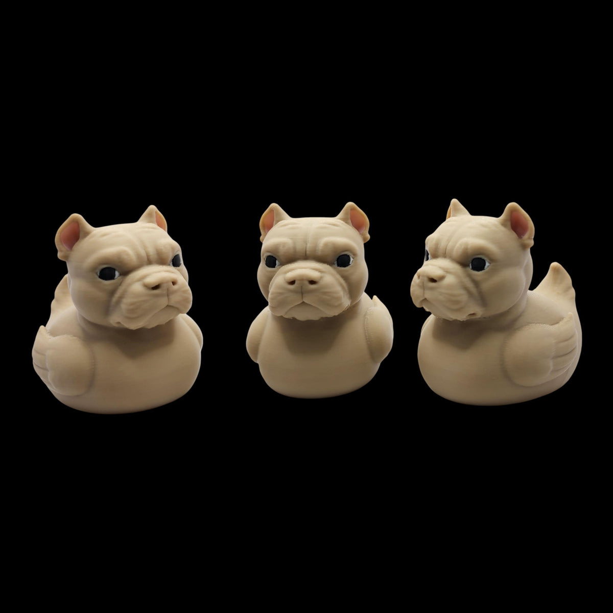 Unique Design Concept Bulldog Duck Hybrid Animal Figurine Whimsical Character Statue Miniature Collectible Five Colors
