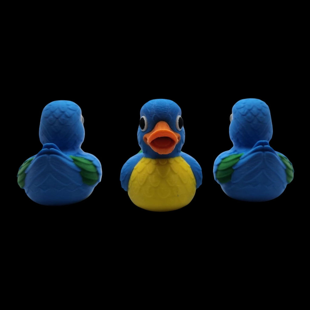 Macaw Duck Red Or Blue Figurine Tropical Bird Decoration animal Exotic Sculpture