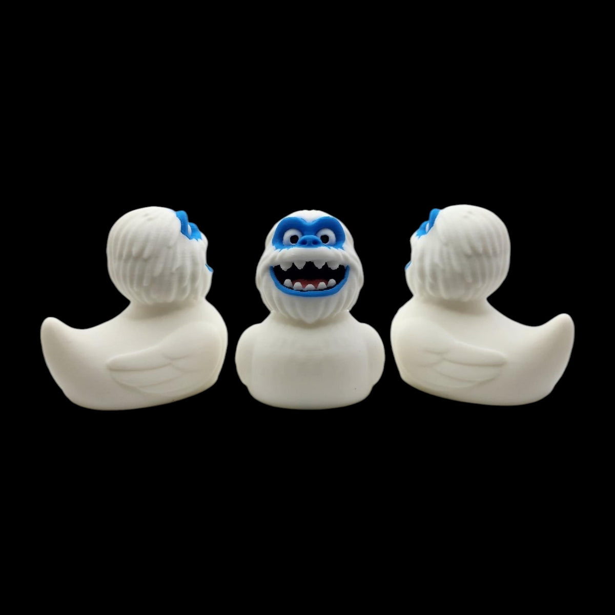 This adorable Abominable Snowman duck bath toy transforms into a winter wonderland while serving as both a unique accessory