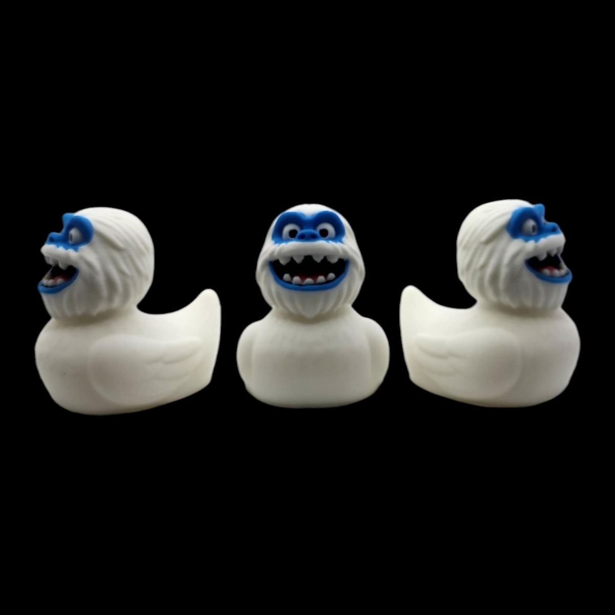Abominable Snowman Duck Bath Toy Monster Figure Winter Decoration Bathroom Accessory Desk Item Novelty Gift Yeti
