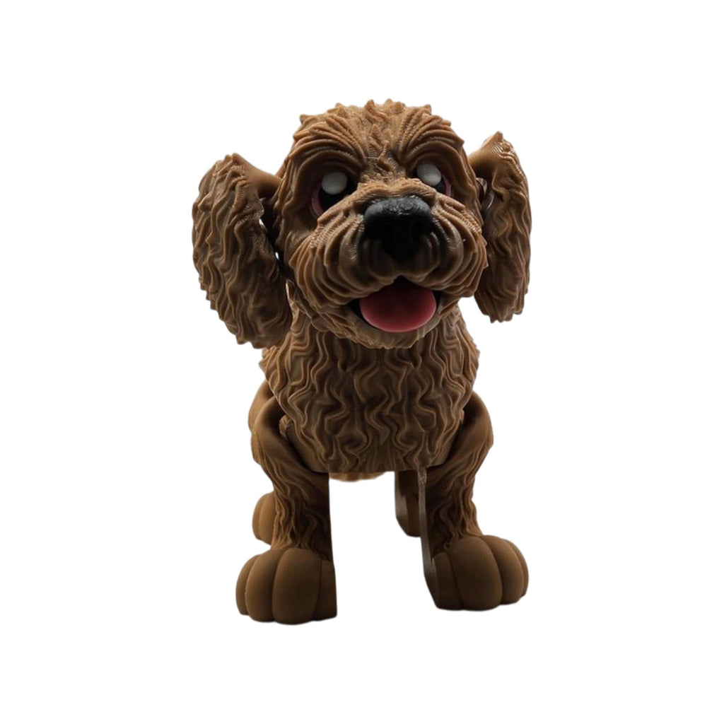 4 different colors Goldendoodle Desk Decoration Display Miniature Dog Statue Figurine Doodle Art