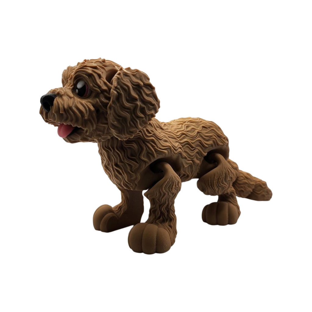 4 different colors Goldendoodle Desk Decoration Display Miniature Dog Statue Figurine Doodle Art