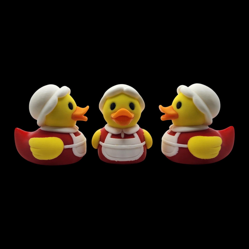 Santa and Mrs Claus Christmas Ducks Holiday Decoration -JM Designs