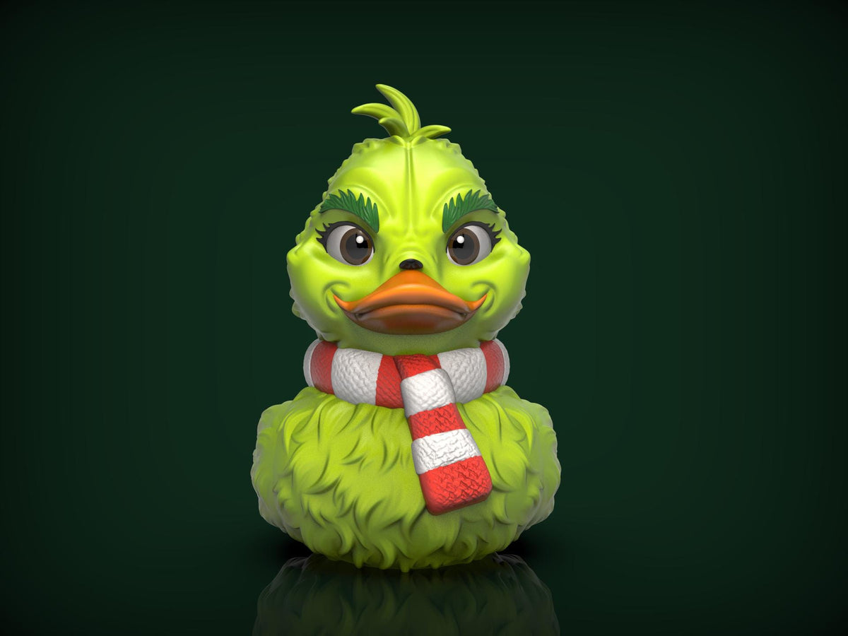 grinch duck figurine, figurine christmas decoration, decoration holiday gift, gift idea perfect, perfect christmas present