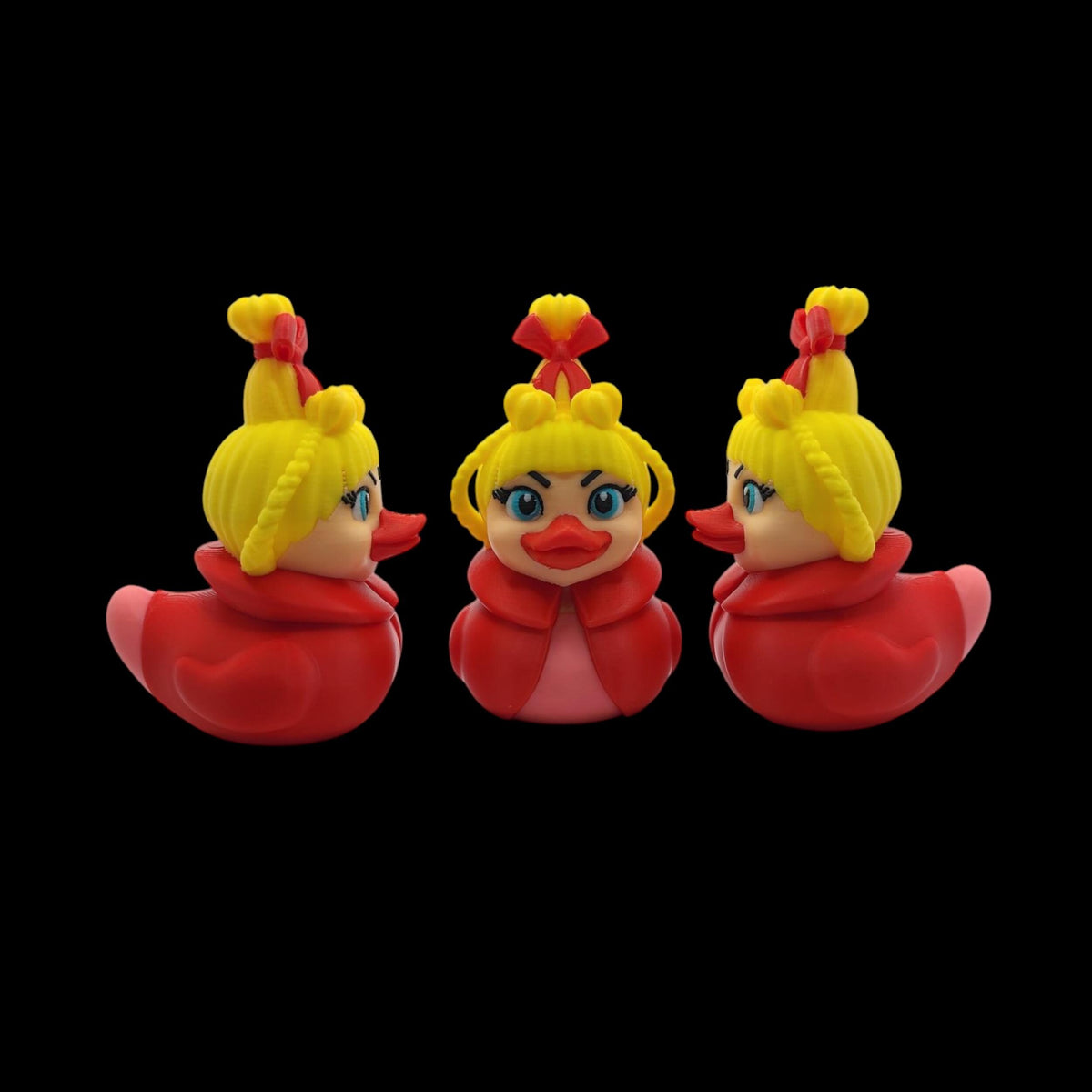 cindy lou duck, duck christmas decoration, decoration holiday bath, bath toy collectible, collectible whoville character