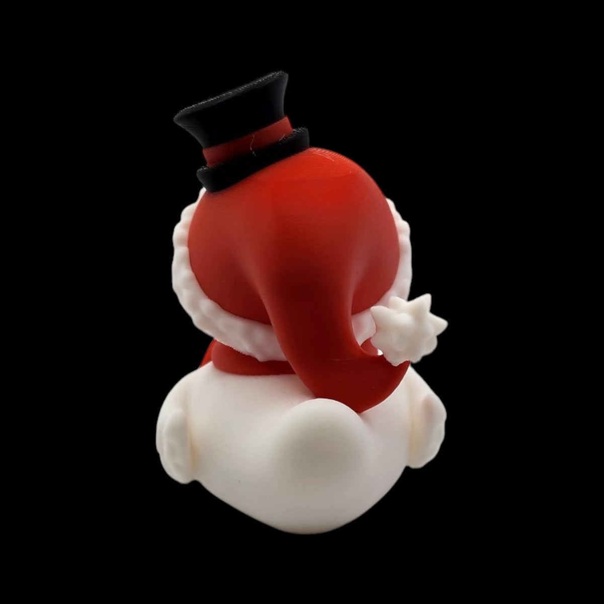Tabletop Centerpiece Duck Snowman Figure Holiday Decoration Winter Display Christmas Duck Decor Collectible Animal Figurine