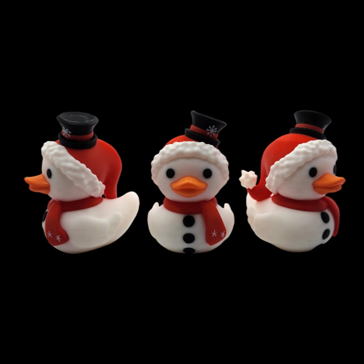Duck Snowman Figure, Adorable Holiday Decoration for Christmas Decor