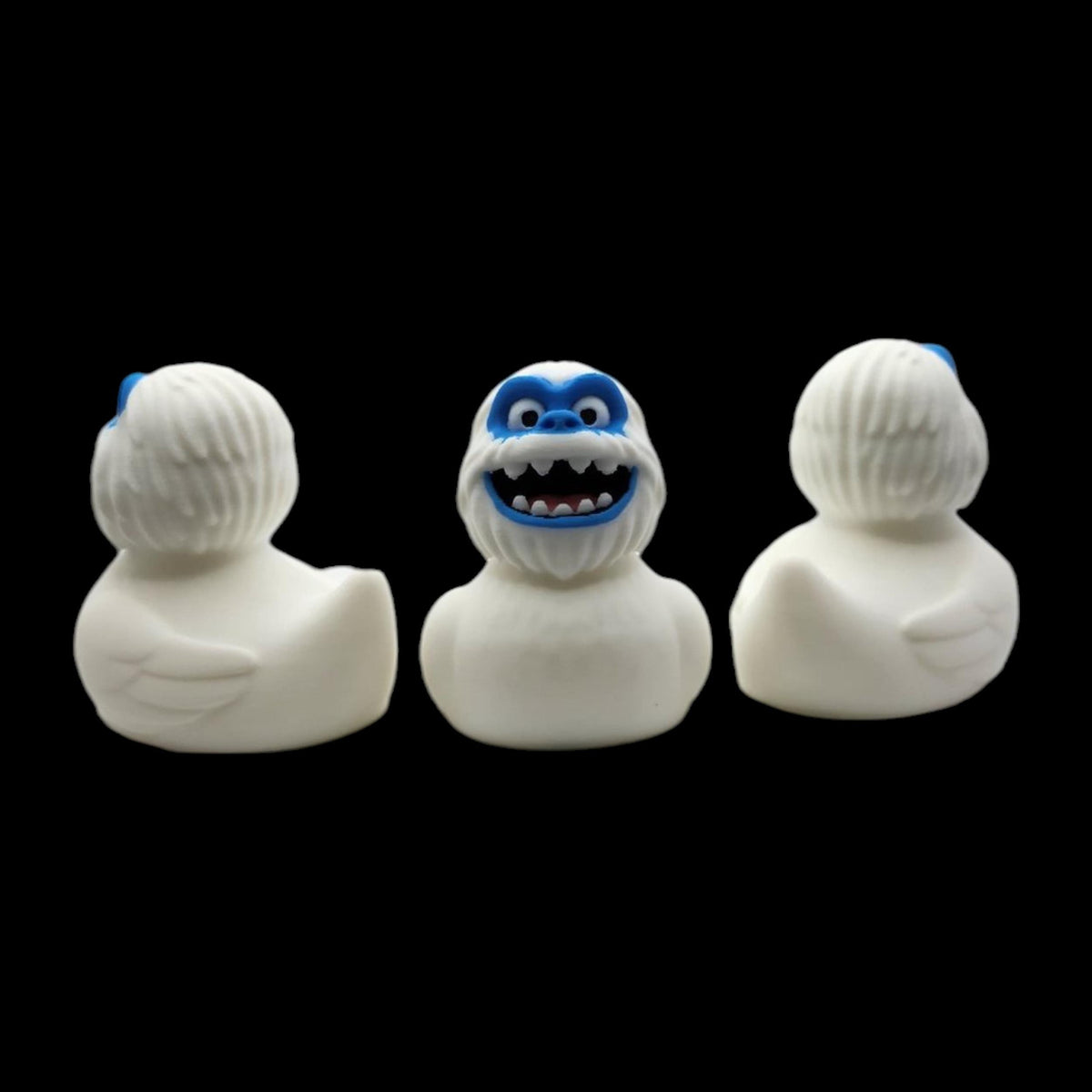 abominable snowman duck, duck bath toy, toy monster figure, figure winter decoration, decoration bathroom accessory,