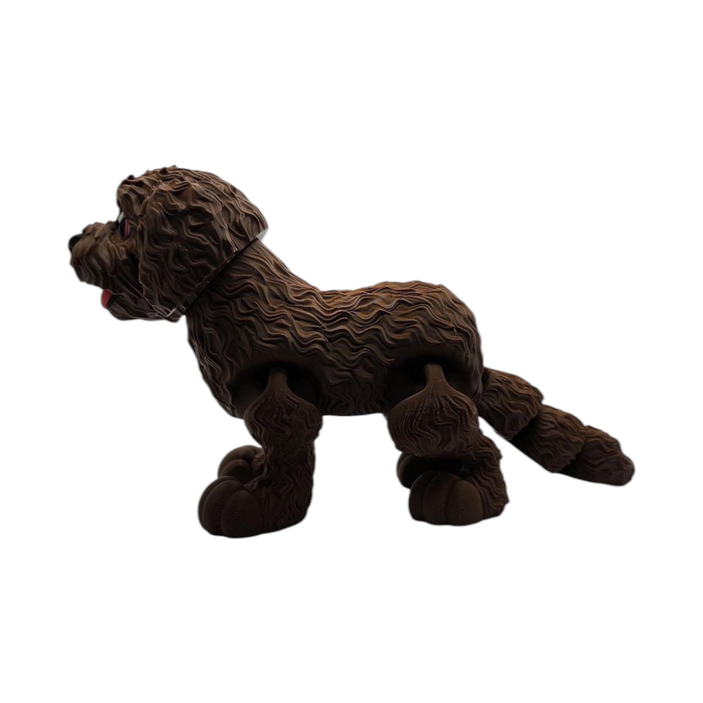 4 different colors Goldendoodle Desk Decoration Display Miniature Dog Statue Figurine Doodle Art