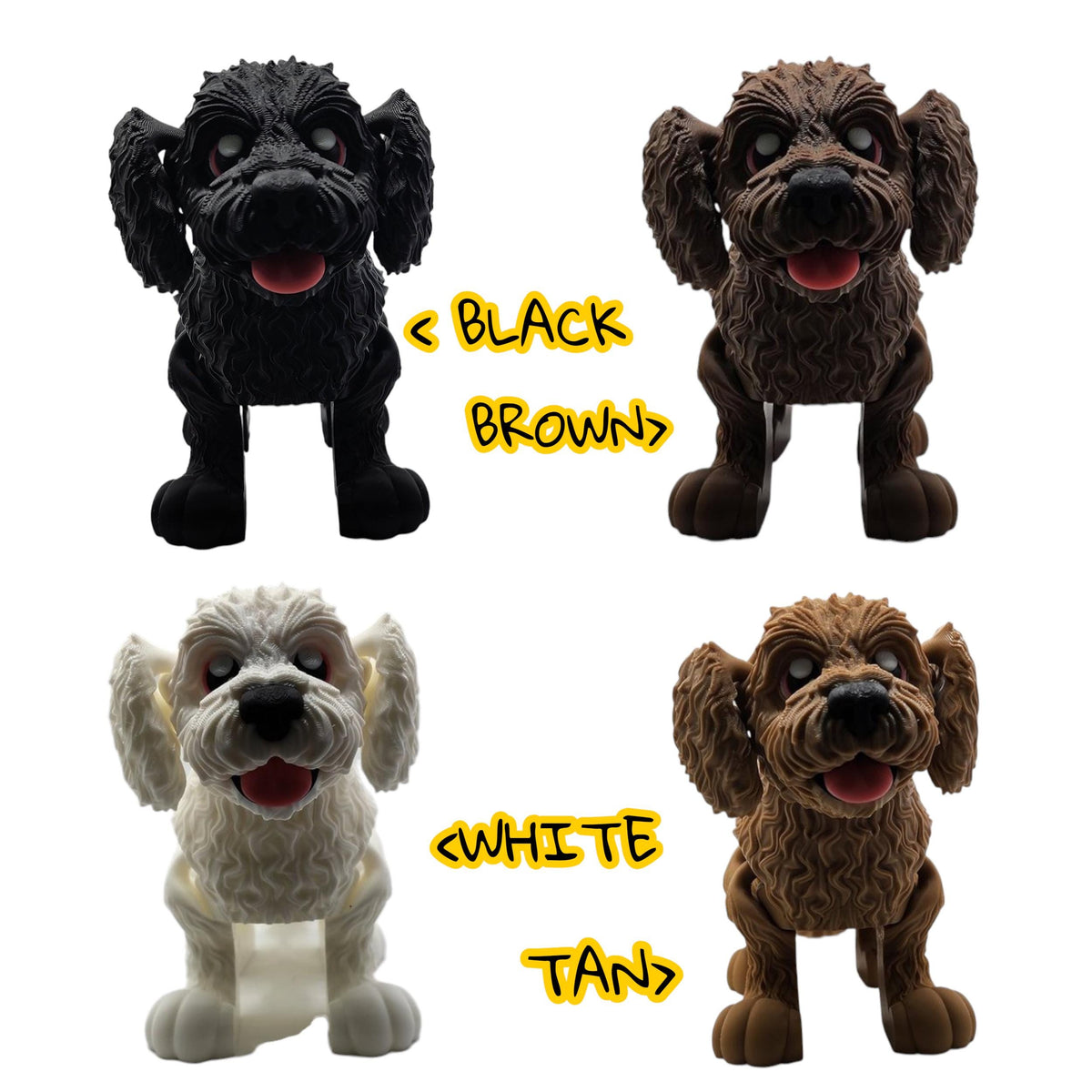 Display Shelf Ornament Goldendoodle Miniature Collectible Dog Figurine Statue Collection Desk Decoration