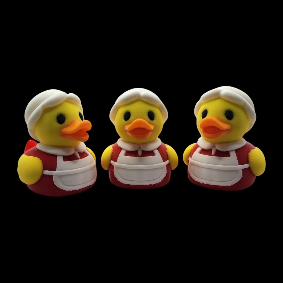 Santa and Mrs Claus Christmas Ducks Holiday Decoration -JM Designs