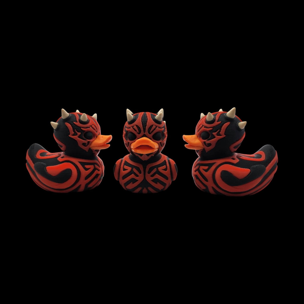 Darth Maul-inspired 3D printed red and black duck - view 12