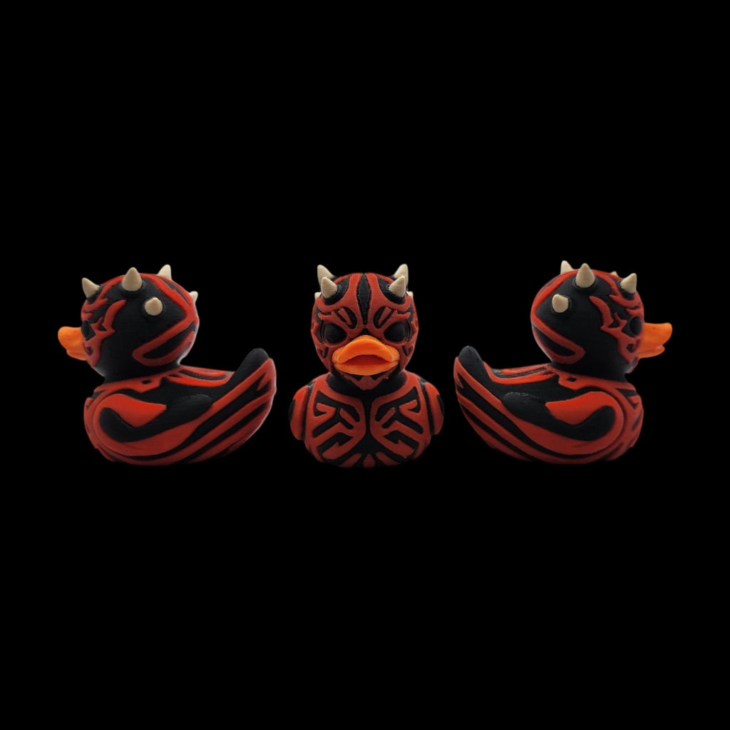 Darth Maul-inspired 3D printed red and black duck - view 15