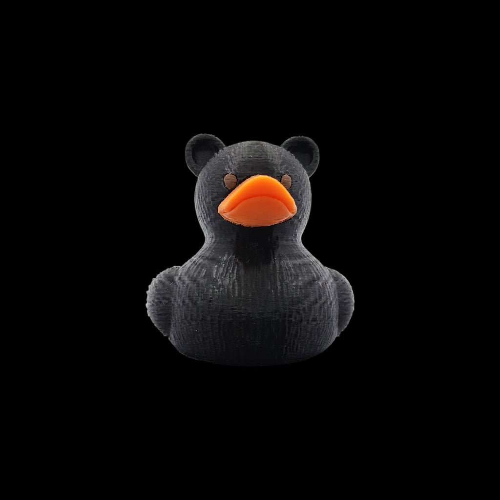 Funny Bath Bear Baby Toy Collection 3D Printed Duck Design Black Brown White Color Options Toddler Bath Time Fun Infant Swim Toy Set Premium Quality Construction Nursery Gift Essential Safe Bath Play Item Display Piece Beautiful