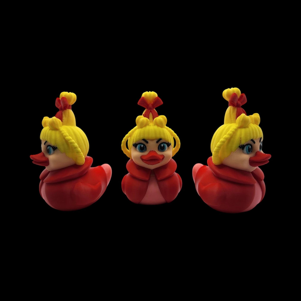Cindy Lou Duck Holiday Bath Toy, 3D Printed Grinch Figure for Festive Decor