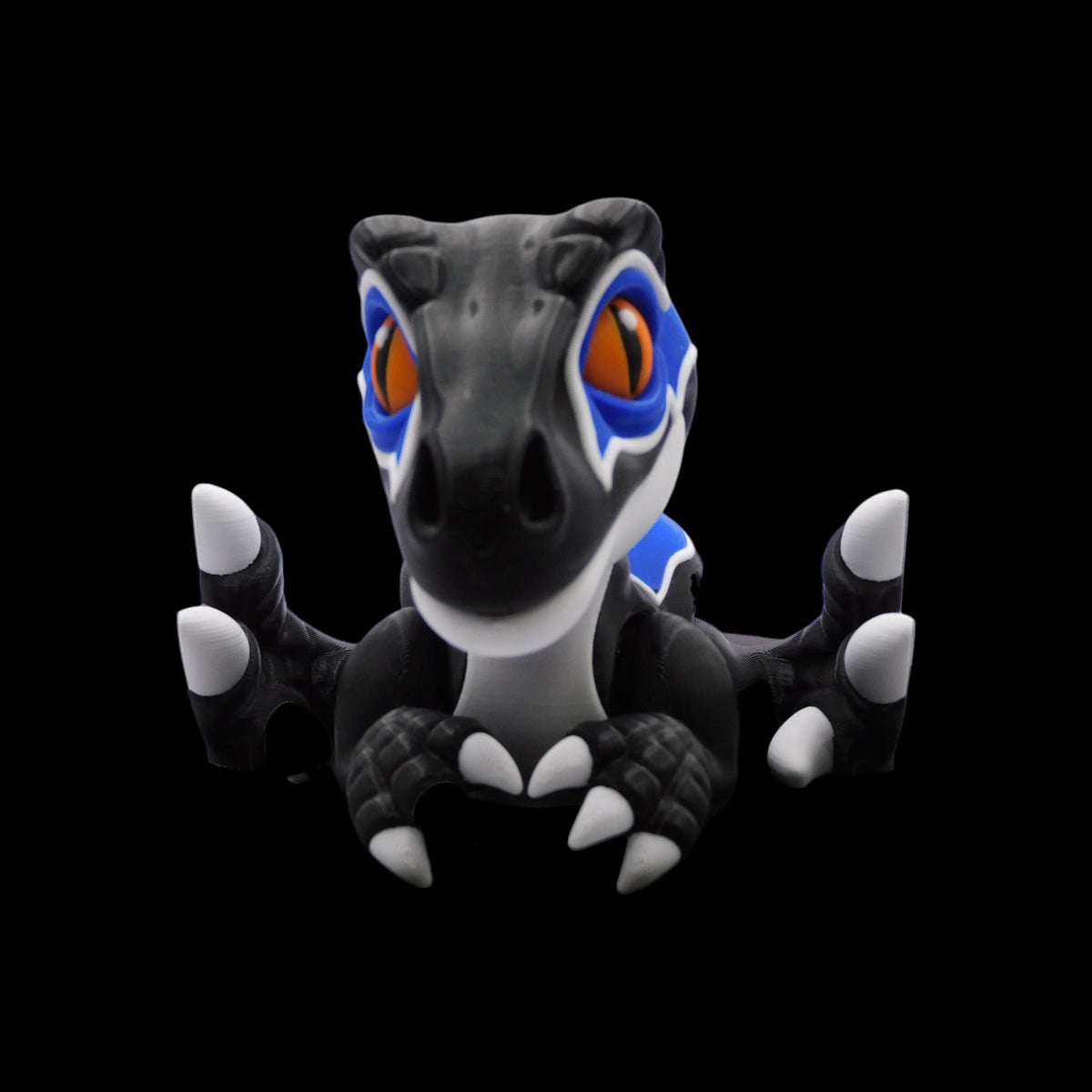 Baby Velociraptor Model Articulated Dinosaur Figure Posable Prehistoric Toy Premium PLA Material Movable Joints Design