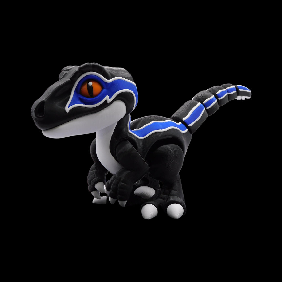 3D Printed Velociraptor Figure Articulated Dinosaur Toy Premium PLA Material Movable Joints Design Posable Raptor Model