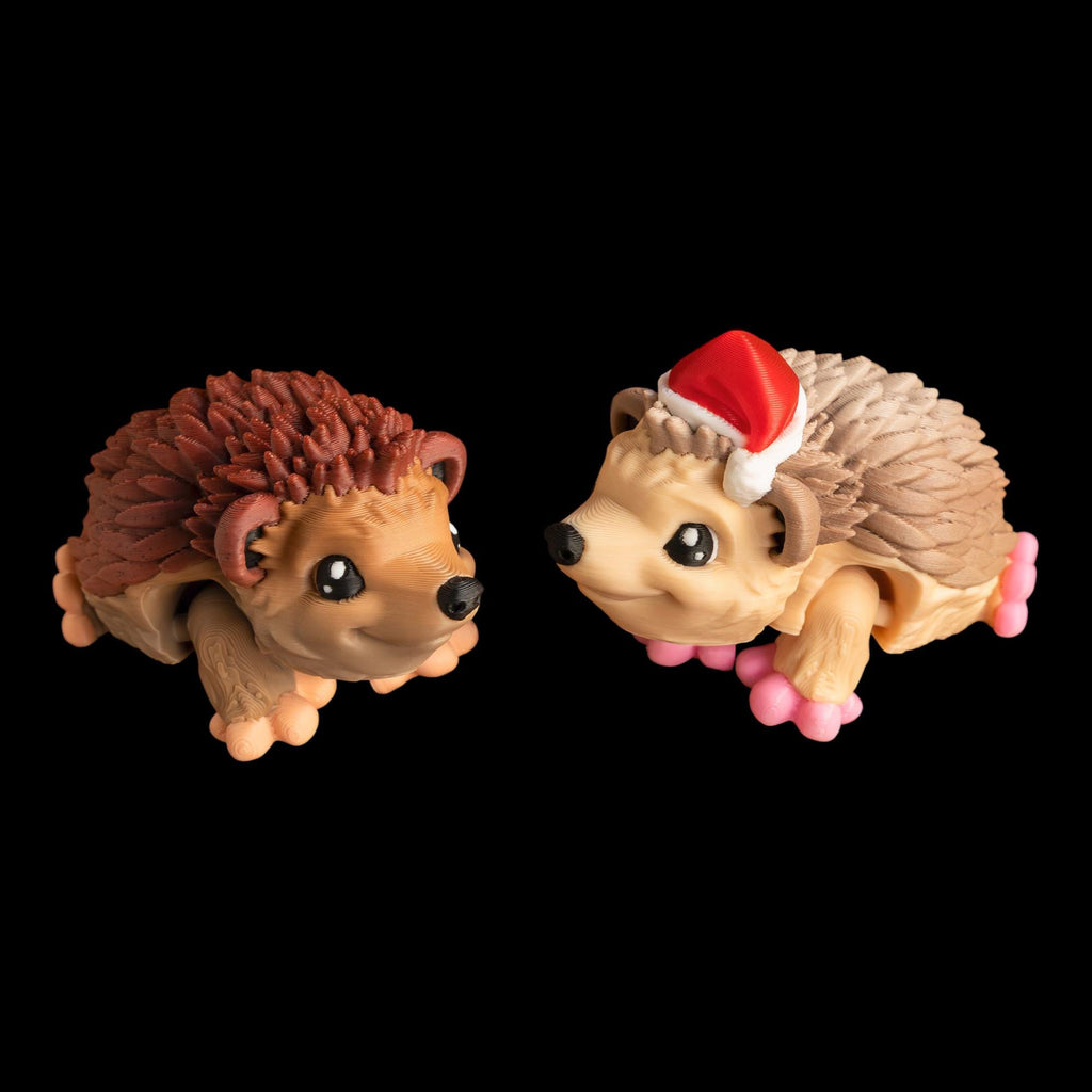 3D Printed Articulated Figure Hedgehog Desk Toy Movable Parts Design Fidget Animal Collectible Office Accessory Stress Relief Item Tactile Sensory Experience Cute Gift Idea Multiple Sizes Available Premium Material Quality Tan Beige Body