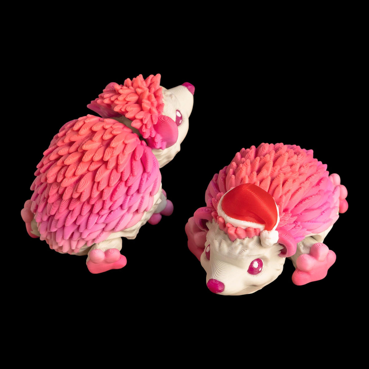 Stress Relief Tactile Toy Articulated Hedgehog Figure Movable Parts Design Office Desk Accessory Fidget Animal Collectible Cute Figurine Multiple Sizes Available Premium Material Quality 3D Printed Creation Tan Beige Body Pink Feet Detail