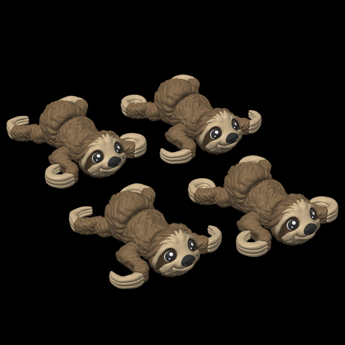 Adorable Sloth Figurine with Articulated Joints, Perfect for Your Desk Decor Articulated Desk Accessory with Moving Joints