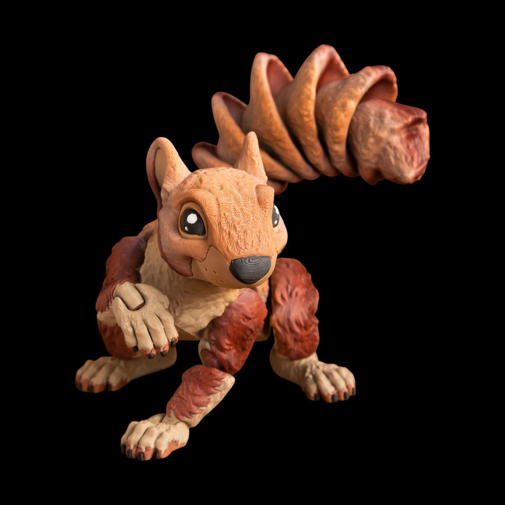 Articulated Squirrel Figure Office Decoration Christmas Animal Lover Woodland Creature Flexible Joint