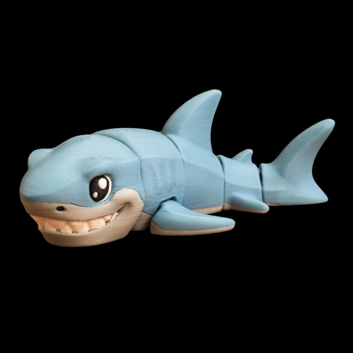 Marine Life Model Articulated Great White Shark Realistic Ocean Creature Posable Desktop Figurine Premium PLA Material Multiple Color Options Detailed Design Features Five Movable Joints Interactive Desk Accessory Office Decoration Item